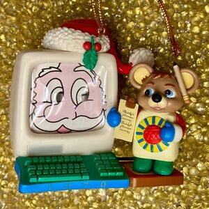 Vintage Desktop Computer Christmas Ornament